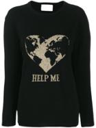 Alberta Ferretti Embroidered Fitted Sweater - Black