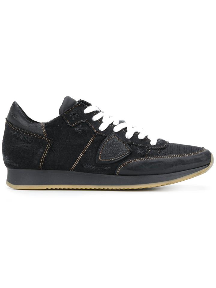 Philippe Model Lace-up Trainers - Black