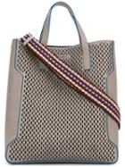 Furla - Perforated Tote - Men - Leather - One Size, Grey, Leather