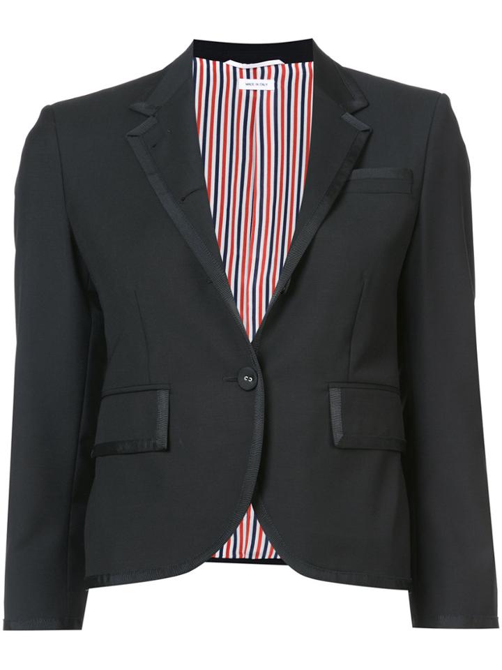 Thom Browne Classic Single Breasted Sport Coat In Black Extra Fine
