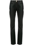 Cavalli Class High-waisted Skinny Trousers - Black