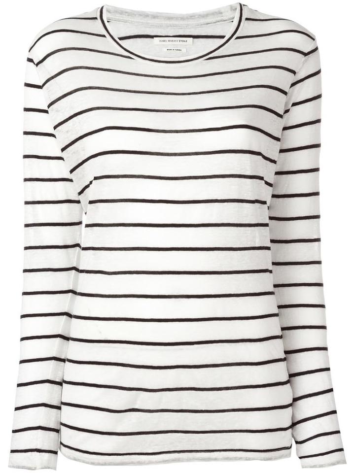 Isabel Marant Étoile 'aaron' T-shirt, Women's, Size: Large, White, Linen/flax/cotton