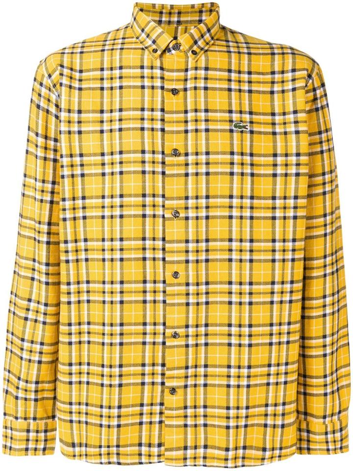 Lacoste Live Classic Check Shirt - Yellow & Orange