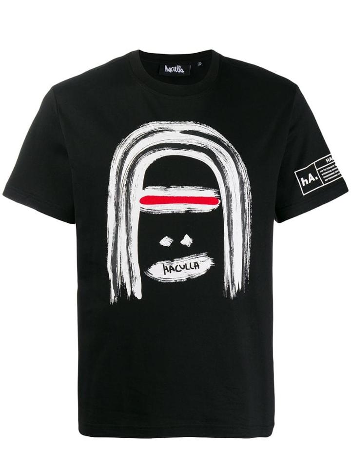 Haculla Graphic Print T-shirt - Black