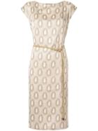 Muller Of Yoshiokubo Printed Shift Dress - Neutrals