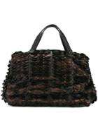 Bottega Veneta Vintage Intrecciato Travel Handbag - Metallic