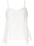 Taylor Review Sleeveless Top - White