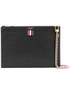 Thom Browne Small Black Pebbled Pouch