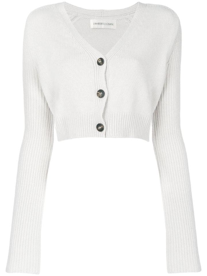 Lamberto Losani Button Up Cardigan - Neutrals