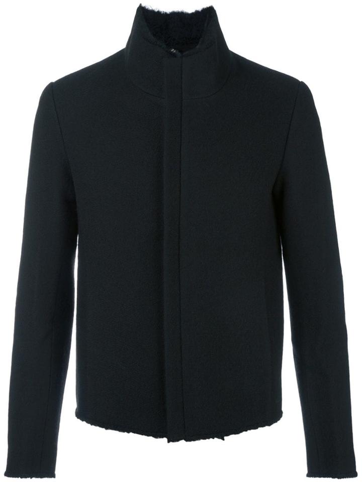 Label Under Construction Short Zip Jacket - Black