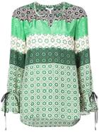 Derek Lam 10 Crosby Long Sleeve Button-down Blouse With Bell Sleeves -