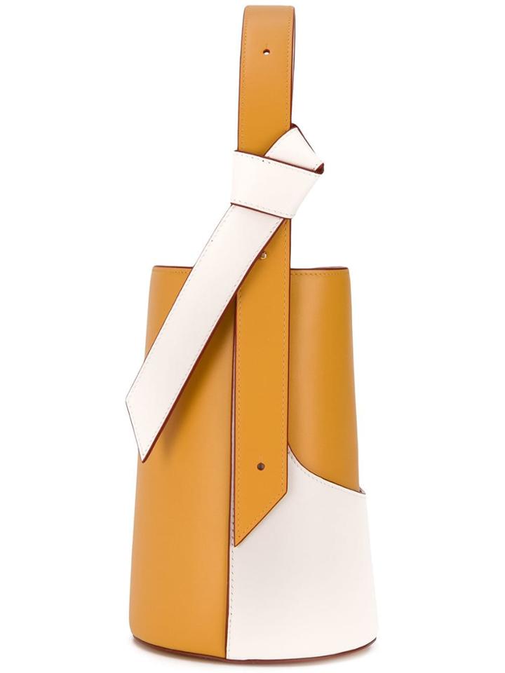 Giaquinto Contrast Panels Bucket Bag - Yellow