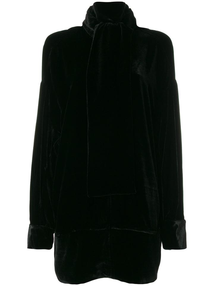 A.f.vandevorst Scarf Neck Shift Dress - Black
