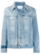 Calvin Klein Jeans Bleached Denim Jacket - Blue