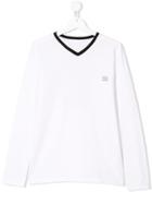 Douuod Kids Teen Bomber 10 T-shirt - White