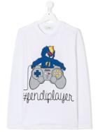 Fendi Kids Teen Long-sleeve T-shirt - White