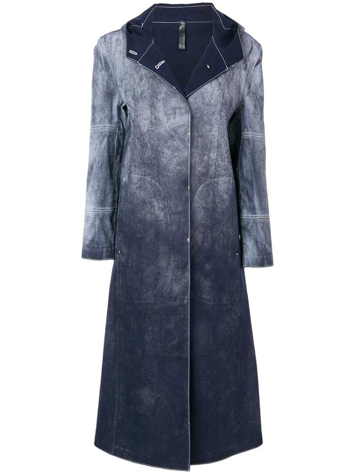 1017 Alyx 9sm Oversized Button Coat - Blue