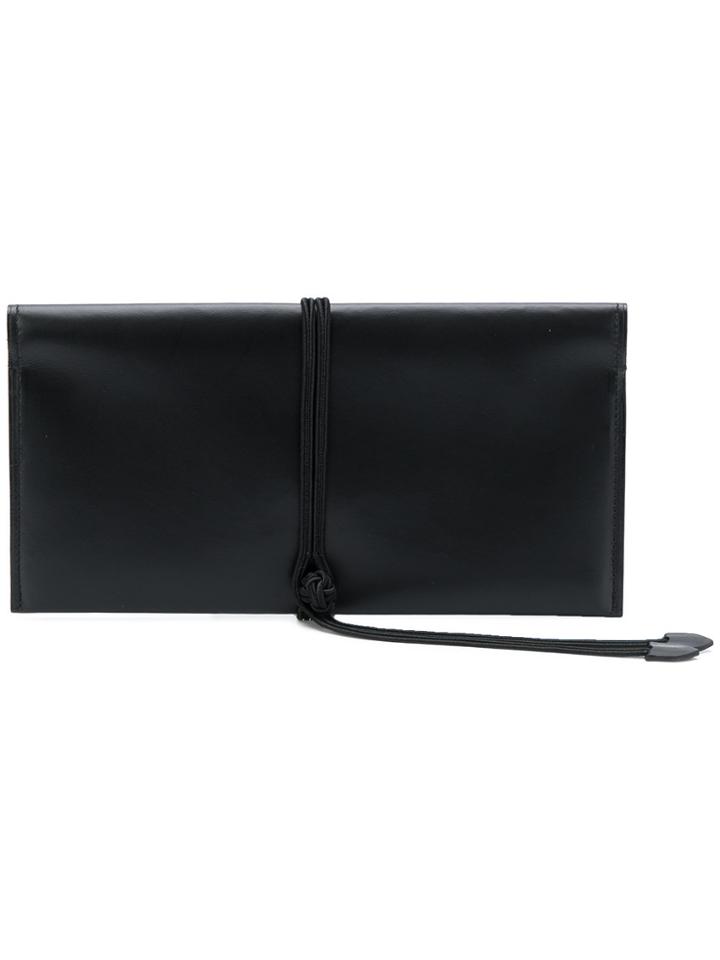 Yohji Yamamoto Foldable Floppy Purse - Black