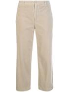 Aspesi Slim Velvet Corduroy Trousers - Nude & Neutrals