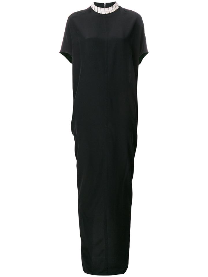 Rick Owens Beaded Neck Maxi Dress - Black