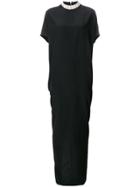 Rick Owens Beaded Neck Maxi Dress - Black