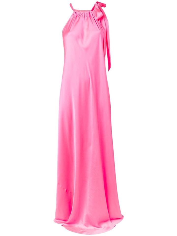 Essentiel Antwerp Halter Neck Long Dress - Pink