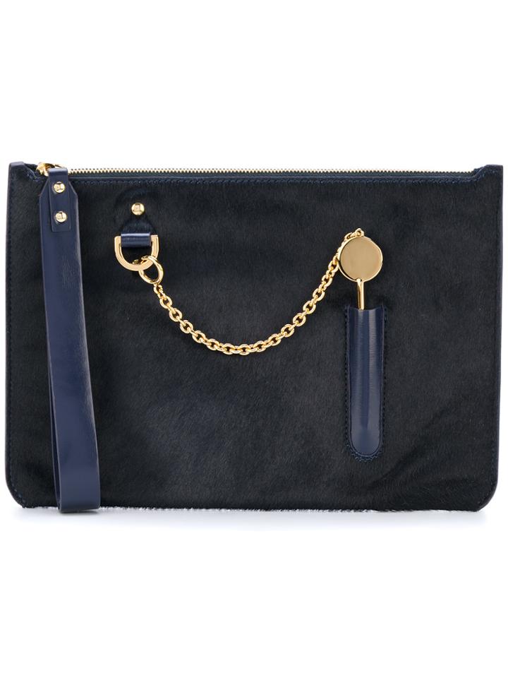 Sophie Hulme Cocktail Stirrer Clutch - Blue