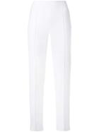 Hebe Studio Slim Tailored Trousers - White