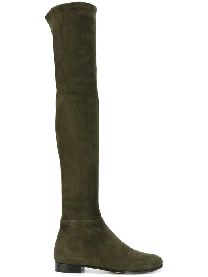 Jimmy Choo Myren Thigh High Boots - Green
