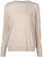 Stella Mccartney Crew Neck Sweater, Women's, Size: 42, Nude/neutrals, Wool