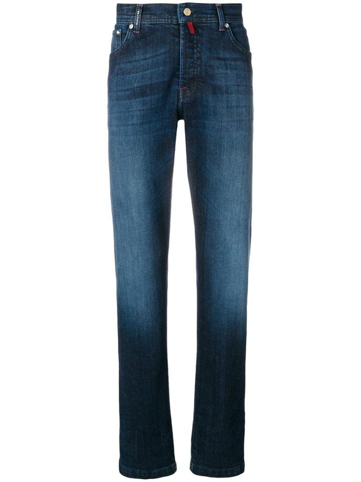 Kiton Classic Slim-fit Jeans - Blue
