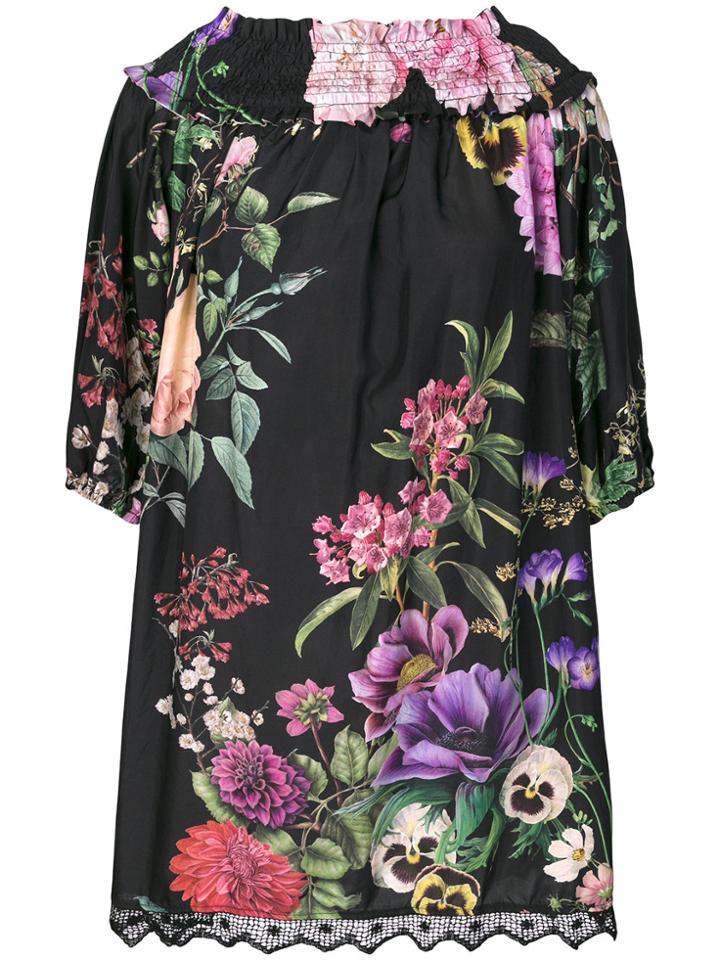 P.a.r.o.s.h. Floral Print Dress - Black