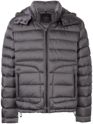 49 Winters Zipped Padded Jacket - Grey