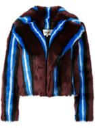 Dvf Diane Von Furstenberg Faux Fur Coat - Pink & Purple