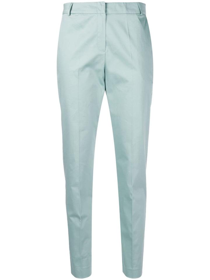 D.exterior Blue Slim Fit Trousers