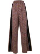 Golden Goose Deluxe Brand Flared Plaid Trousers - Multicolour