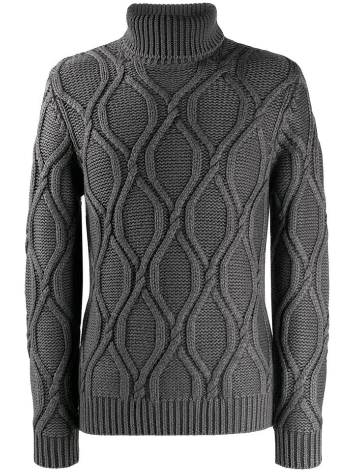 Cenere Gb Cable Knit Jumper - Grey