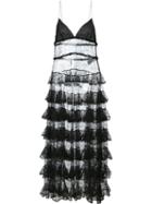 Alexander Mcqueen Ruffled Train Lace Cami Top