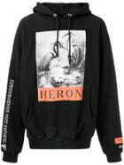 Heron Preston Front Logo Hoodie - Black