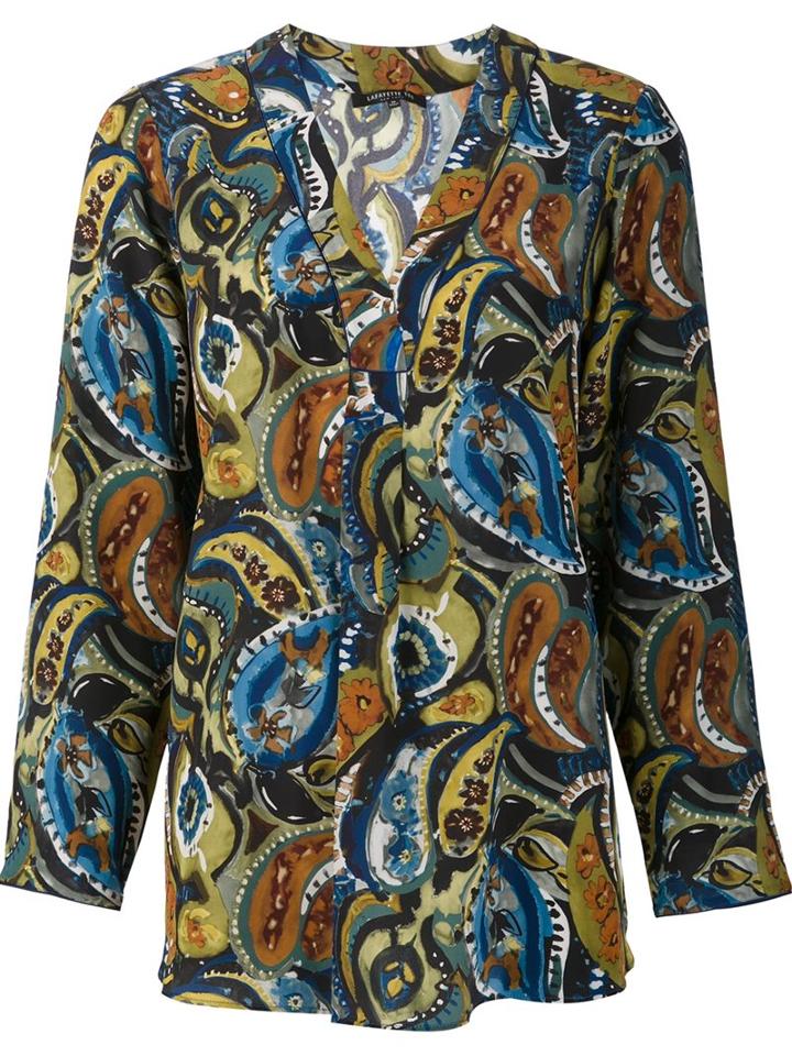 Lafayette 148 Paisley Print Blouse