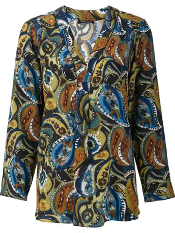 Lafayette 148 Paisley Print Blouse