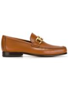 Salvatore Ferragamo Gancini Bit Loafers, Men's, Size: 7, Brown, Leather