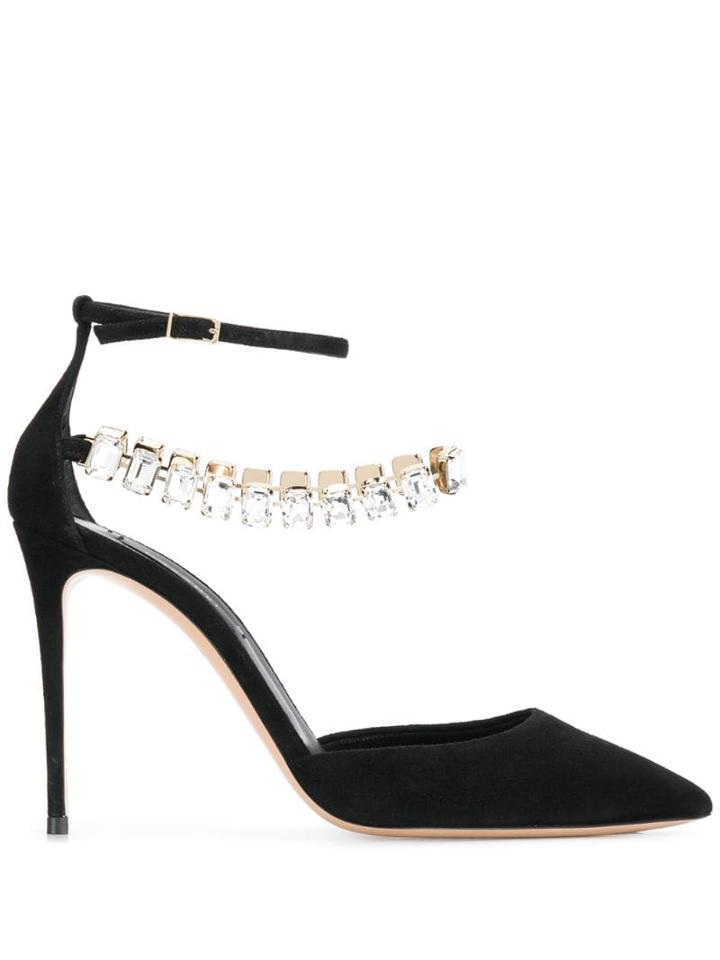 Casadei Julia Lily Rose Pumps - Black