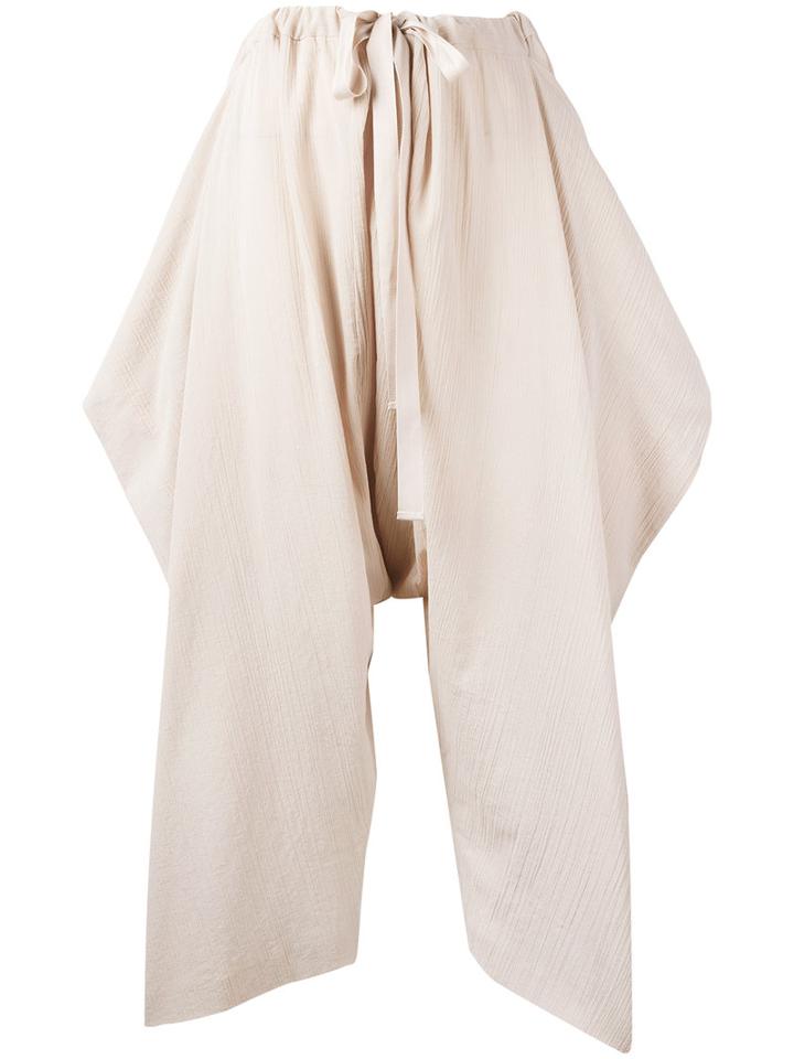 Stella Mccartney Oversized Pocket Trousers, Women's, Size: 40, Nude/neutrals, Cotton