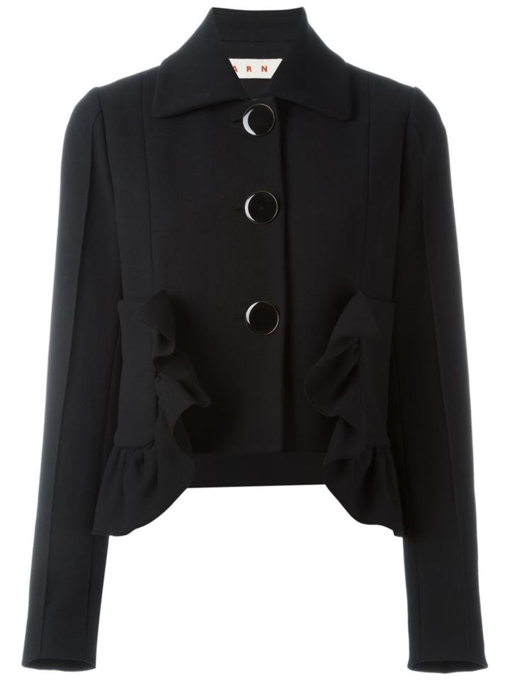 Marni Cropped Ruffled Jacket