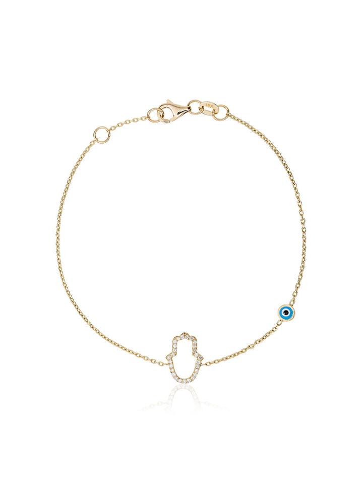 Alemdara Yellow Gold Hamra Bracelet - Metallic
