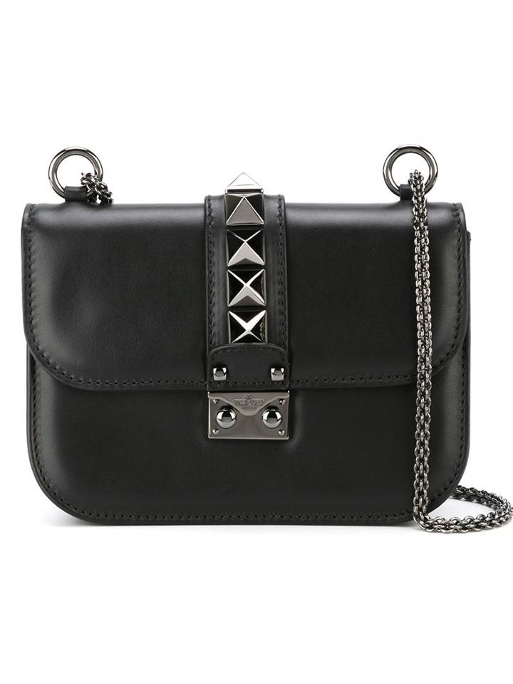 Valentino Valentino Garavani 'glam Lock' Shoulder Bag, Women's, Leather/metal (other)