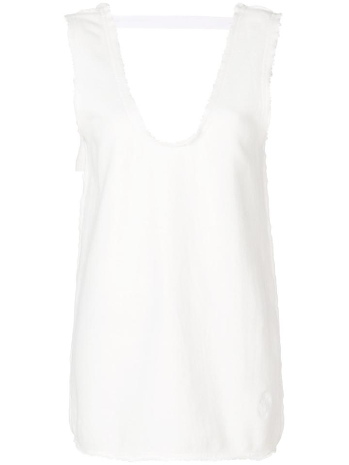 Jw Anderson Back Neck Strap Top - White