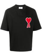 Ami Paris Big Ami Caur Patch Tee - Black