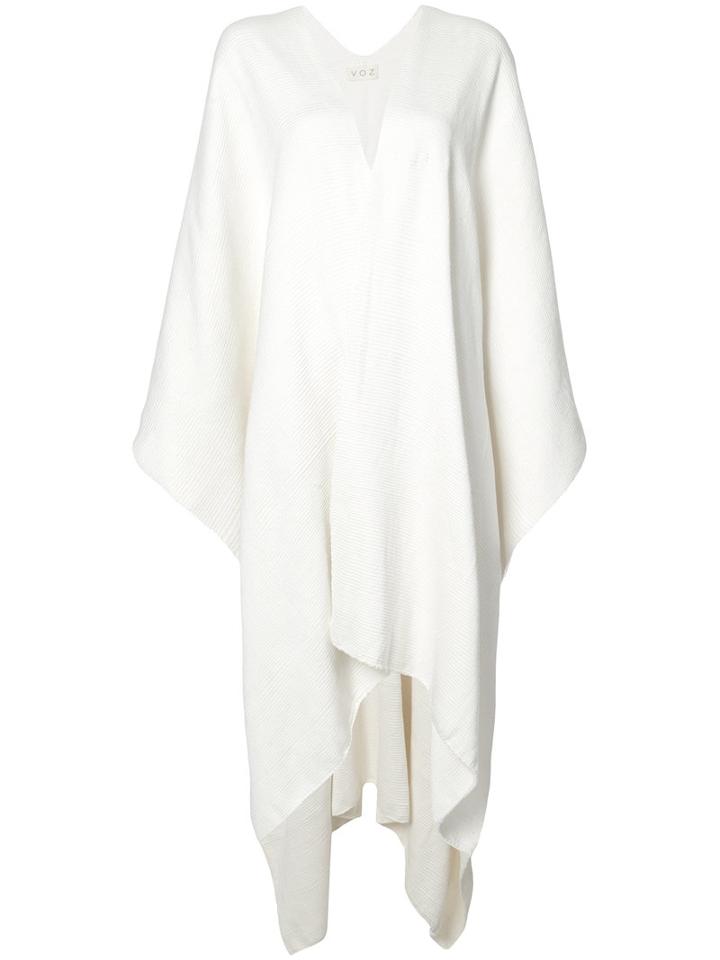 Voz - Long Duster - Women - Cotton - One Size, White, Cotton